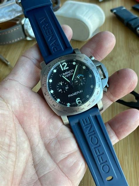 panerai rubber band baby blue|Panerai rubber strap 24mm.